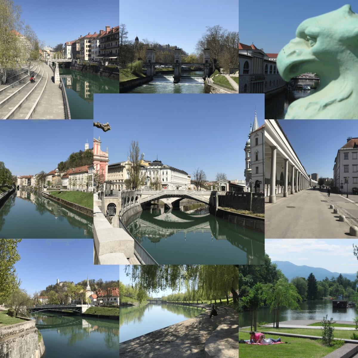 Sightseeing in Ljubljana, Ljubljanica river
