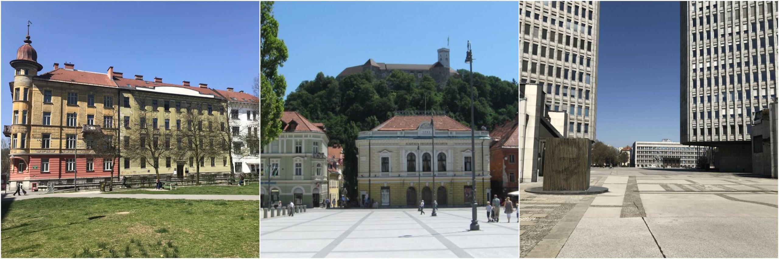 Sightseeing in Ljubljana, Squares of Ljubljana