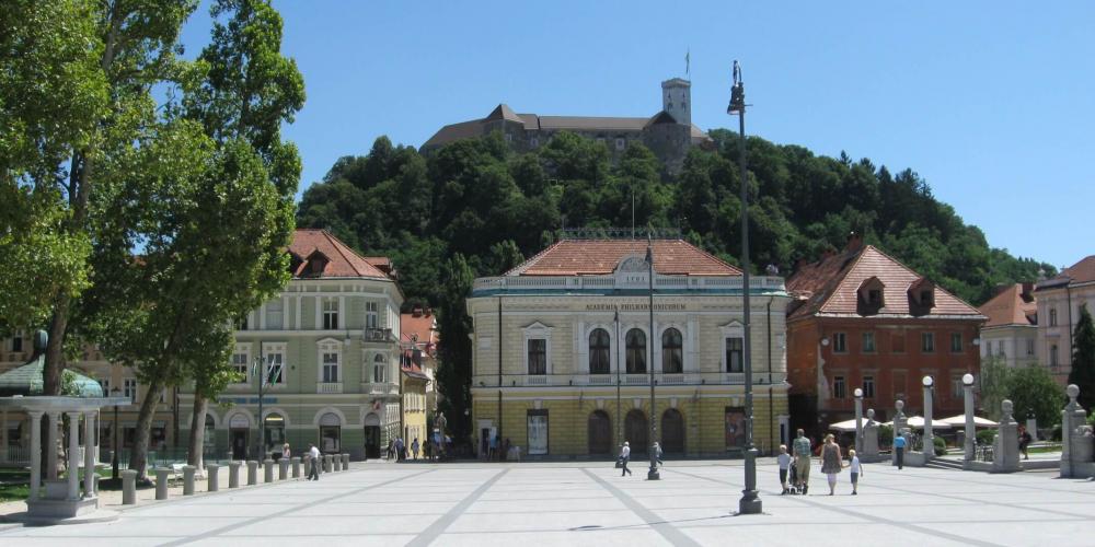 Sightseeing in Ljubljana, squares