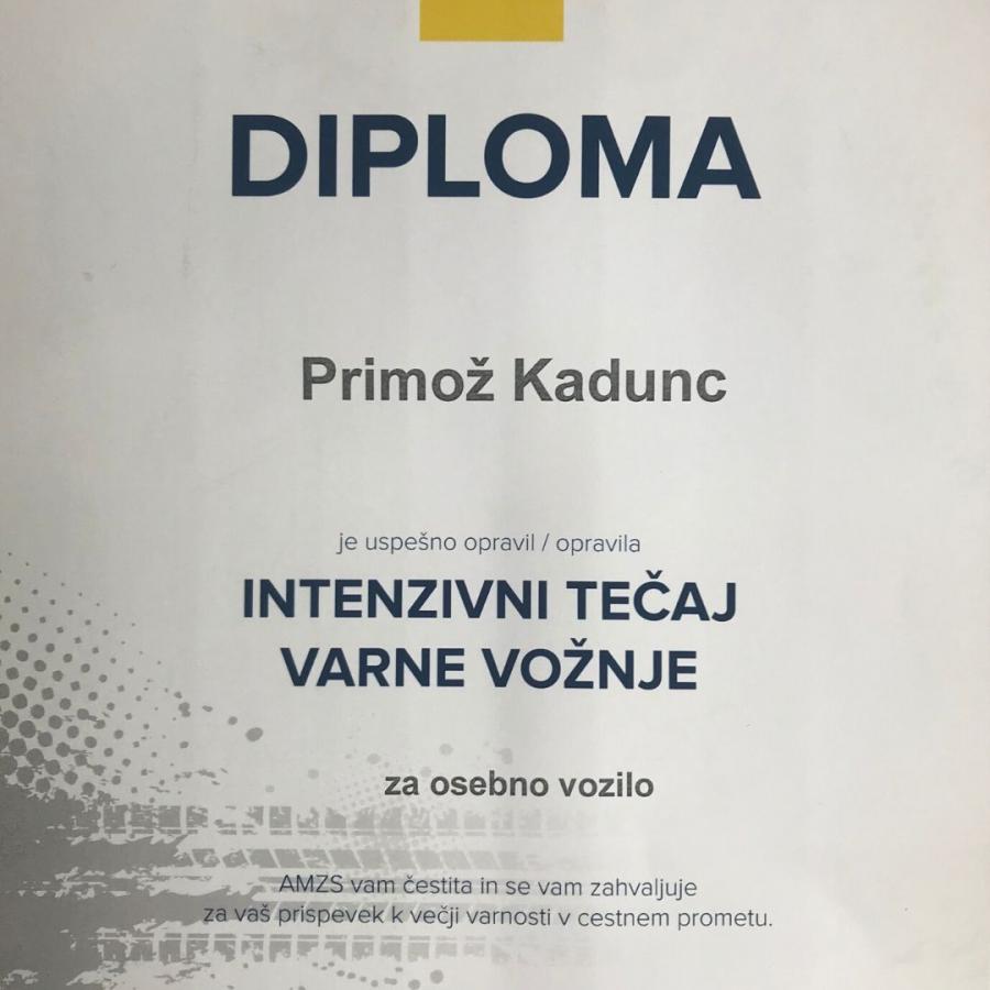 Vandrovc-Globetretter, Safe driving course for van drivers