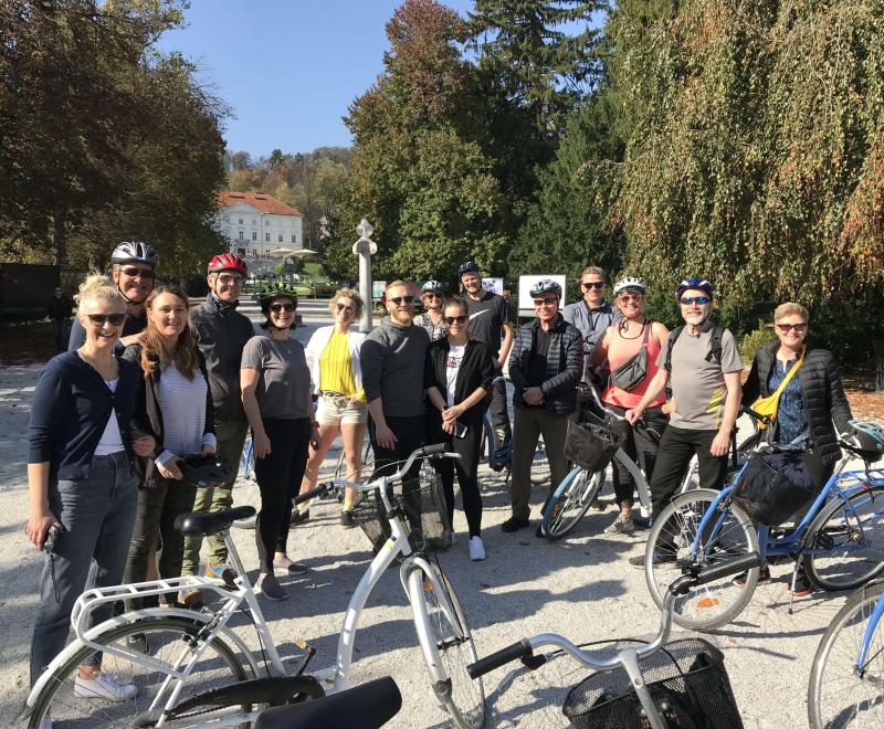 Private Ljubljana city bike tour, work colleagues, corporate 